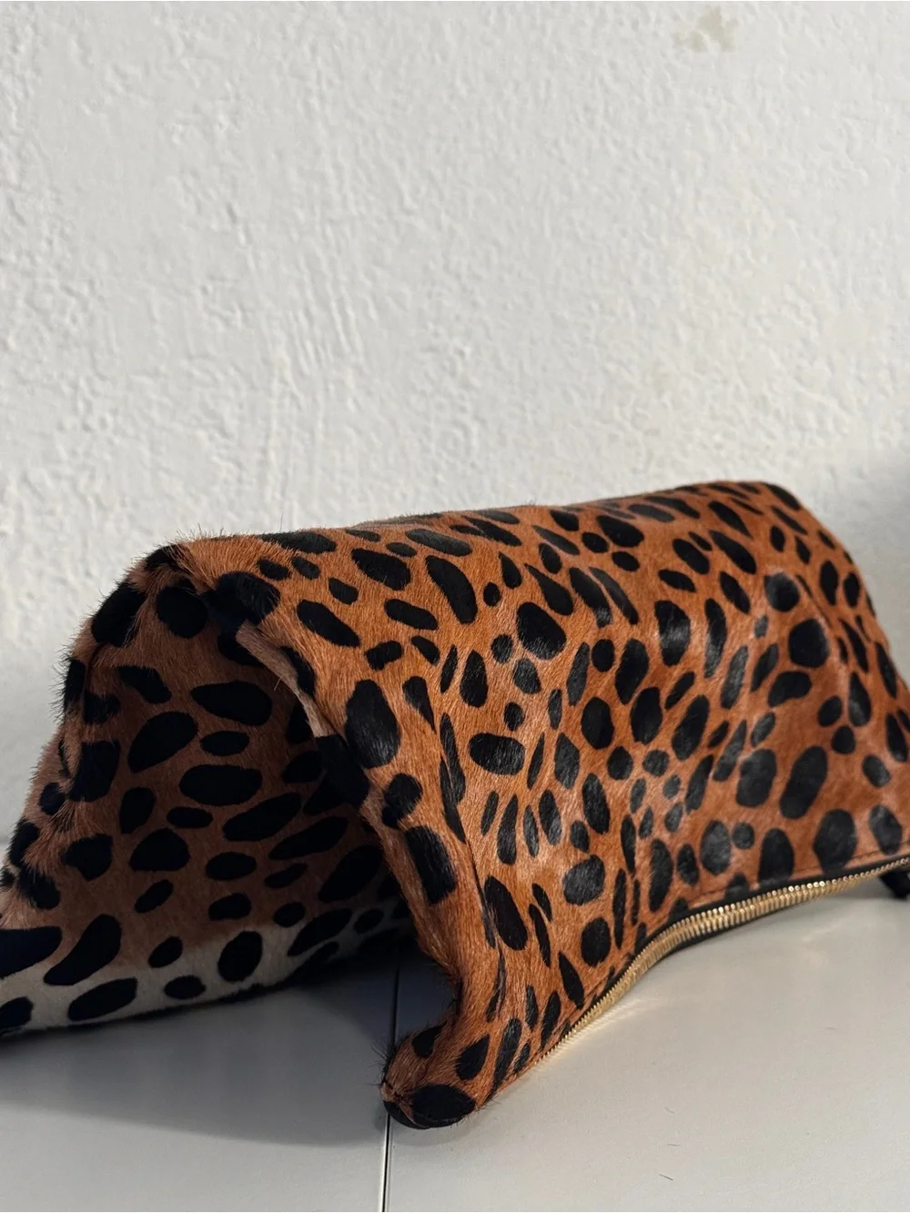 Clare V Leopard Print Clutch in Brown and Black - Picture 12 of 14